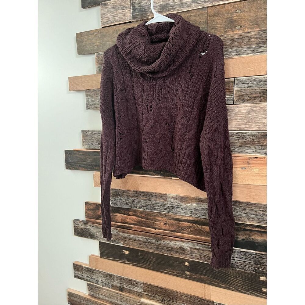 Free People Womens Shades of Dawn Crop Sweater. Size XS